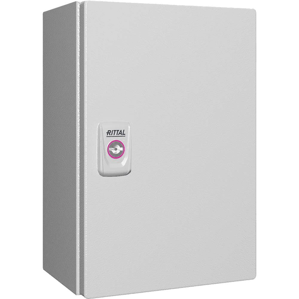 Small switch cabinet with door contacts